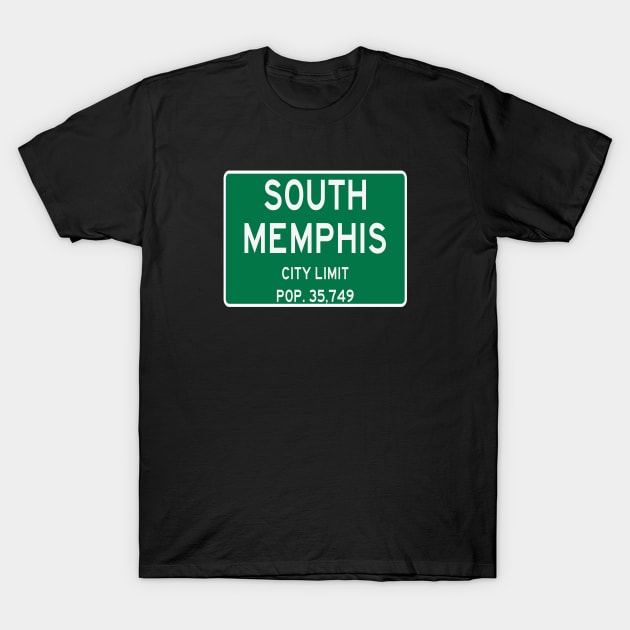 South Memphis Unofficial City Limits by Basement Mastermind T-Shirt by BasementMaster